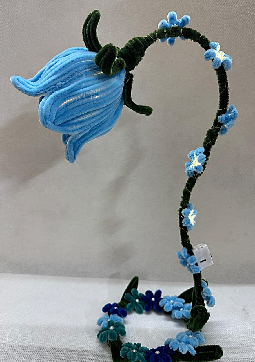 Lamp Pipe Cleaner Hand made Flower LED Lamp – Decorative Bedside Night Light