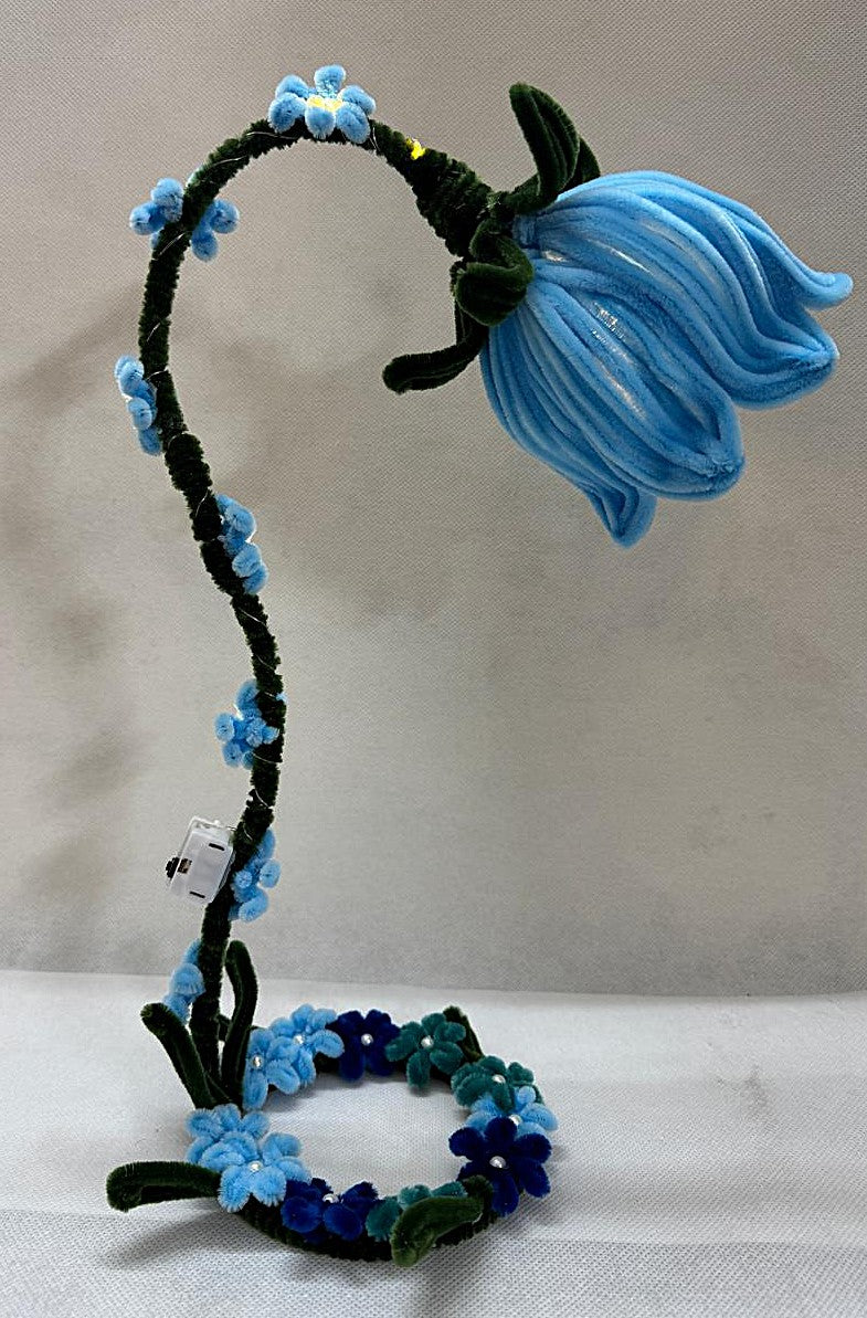 Lamp Pipe Cleaner Hand made Flower LED Lamp – Decorative Bedside Night Light