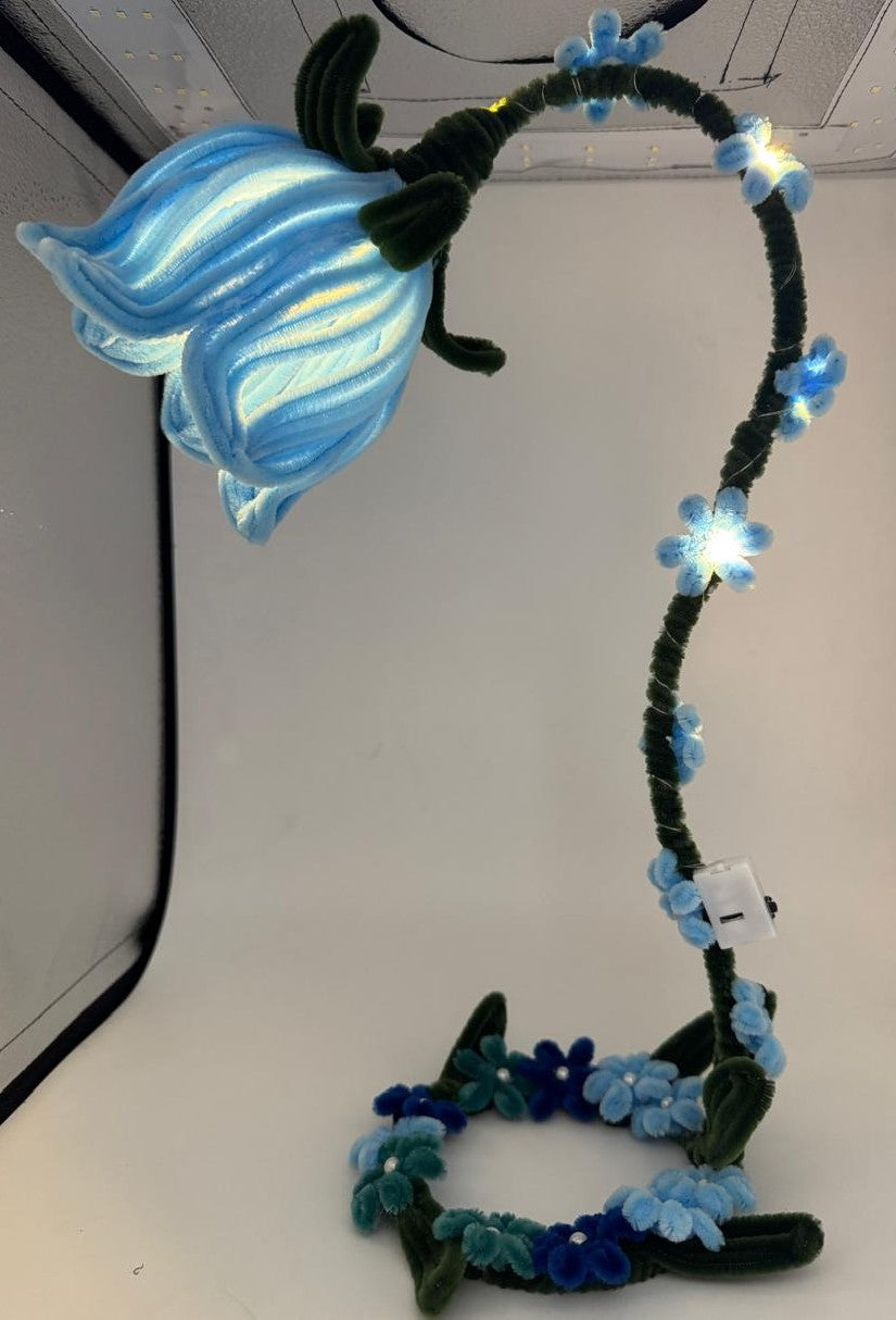 Lamp Pipe Cleaner Hand made Flower LED Lamp – Decorative Bedside Night Light