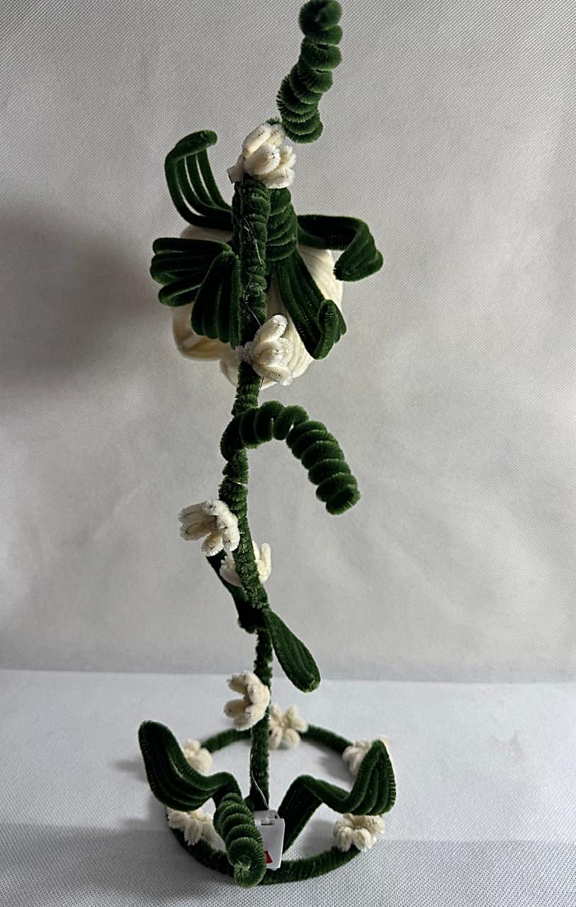 Lamp Pipe Cleaner Hand made Flower LED Lamp – Decorative Bedside Night Light