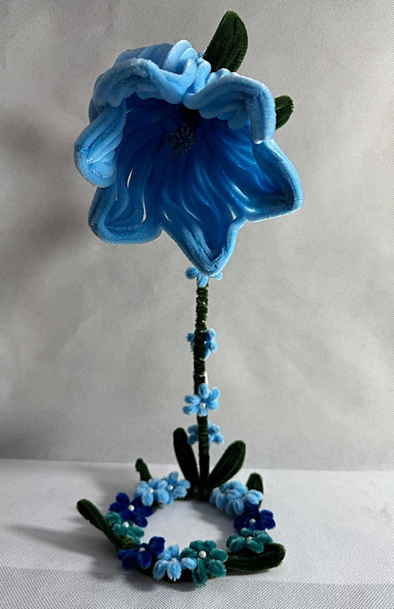 Lamp Pipe Cleaner Hand made Flower LED Lamp – Decorative Bedside Night Light