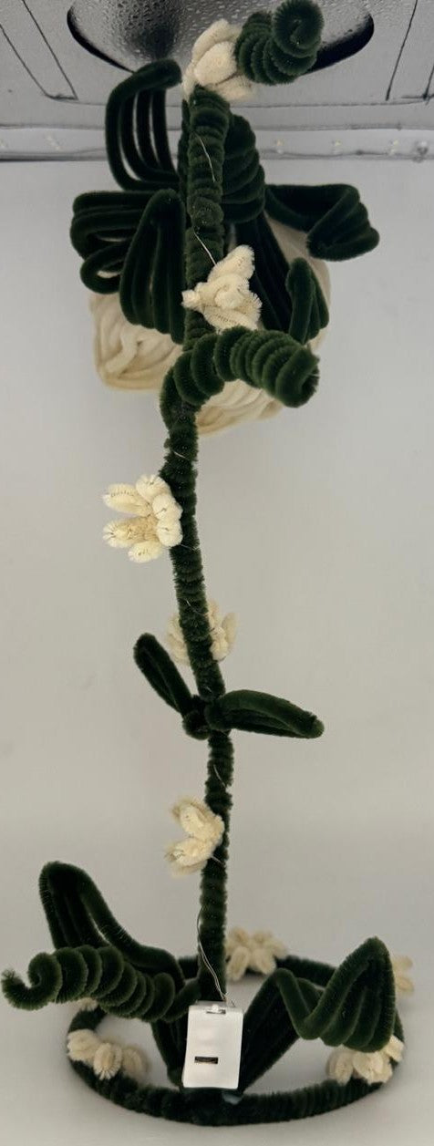 Lamp Pipe Cleaner Hand made Flower LED Lamp – Decorative Bedside Night Light