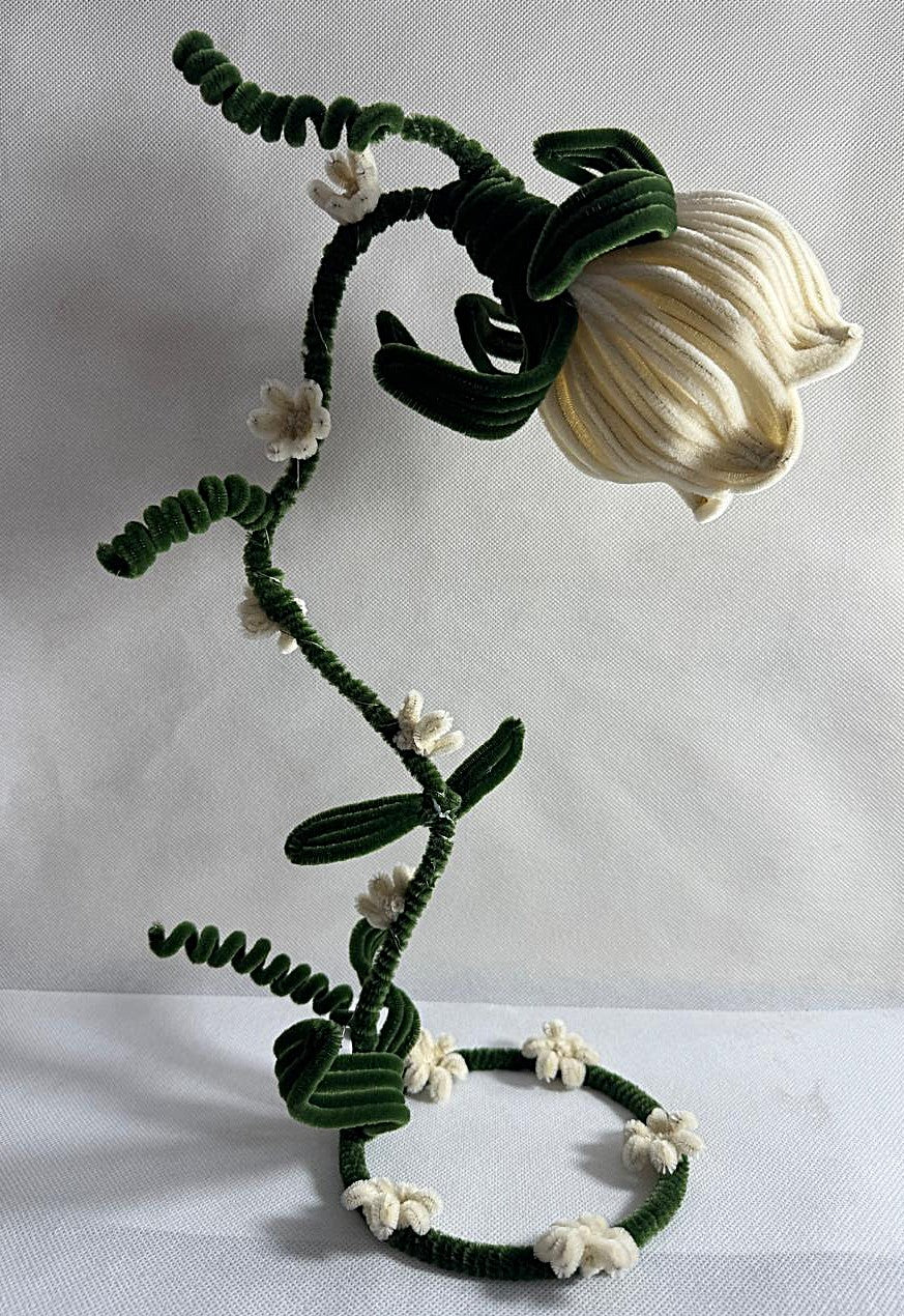 Lamp Pipe Cleaner Hand made Flower LED Lamp – Decorative Bedside Night Light