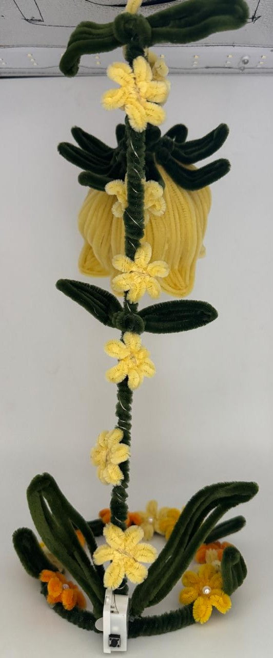 Lamp Pipe Cleaner Hand made Flower LED Lamp – Decorative Bedside Night Light