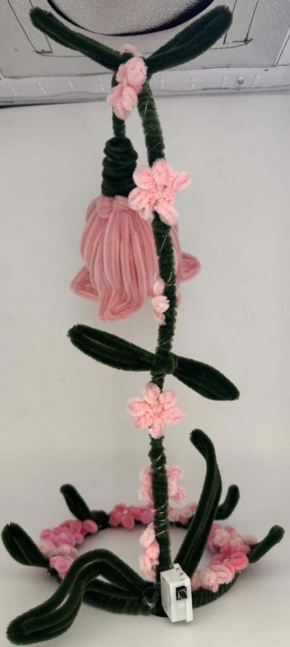Lamp Pipe Cleaner Hand made Flower LED Lamp – Decorative Bedside Night Light