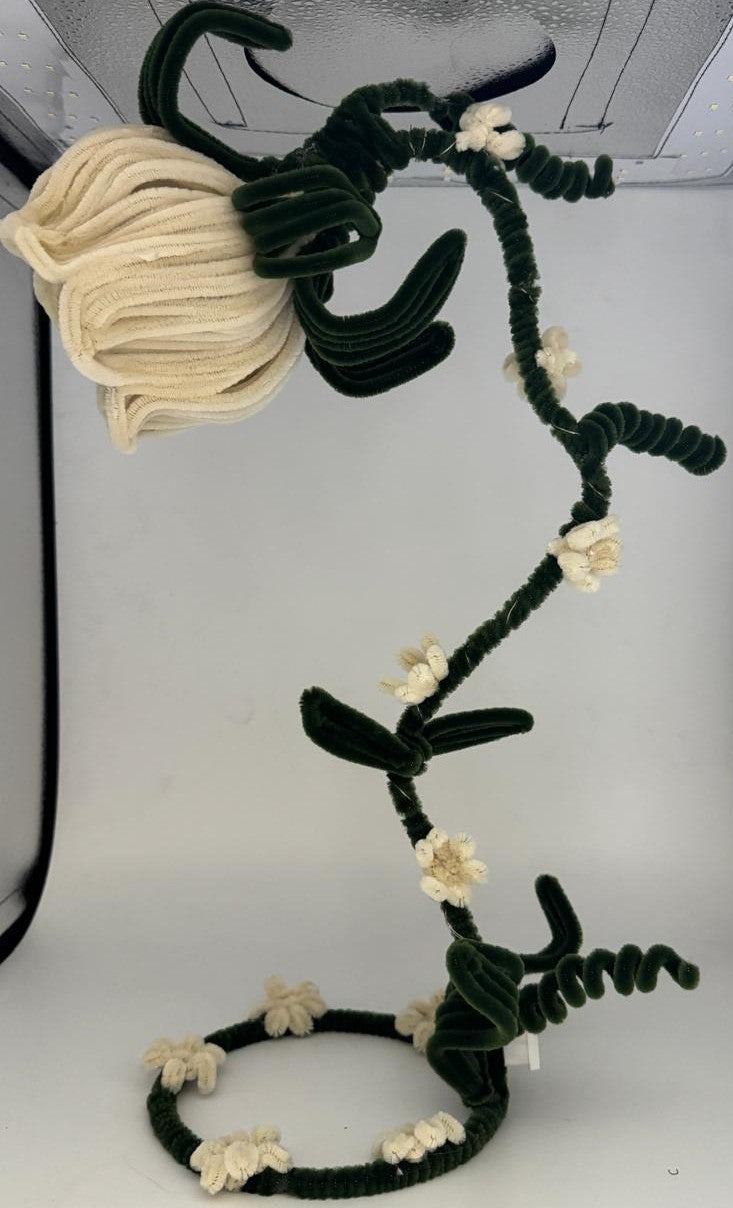 Lamp Pipe Cleaner Hand made Flower LED Lamp – Decorative Bedside Night Light