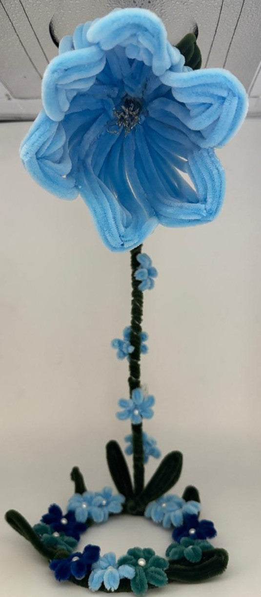 Lamp Pipe Cleaner Hand made Flower LED Lamp – Decorative Bedside Night Light