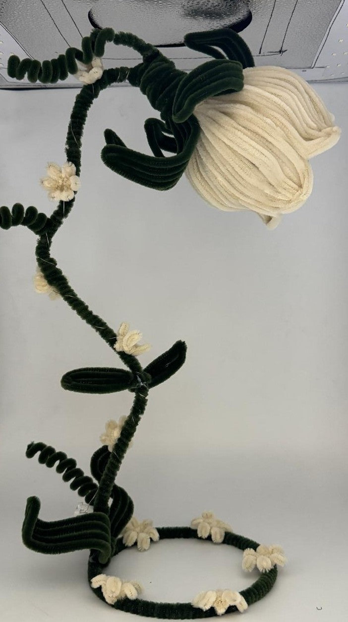 Lamp Pipe Cleaner Hand made Flower LED Lamp – Decorative Bedside Night Light